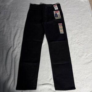 Wrangler Men's Black Jeans Regular Fit